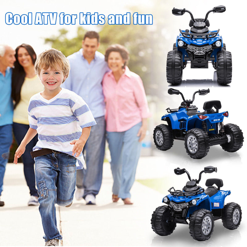 Load image into Gallery viewer, 12V Electric Quad ATV for Kids with Fat Tires - Battery Powered 4-Wheeler Truck
