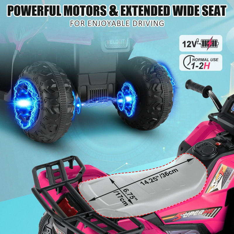 Load image into Gallery viewer, 12V Electric Ride-On ATV Toy Car with USB/MP3 for Kids Ages 3-6
