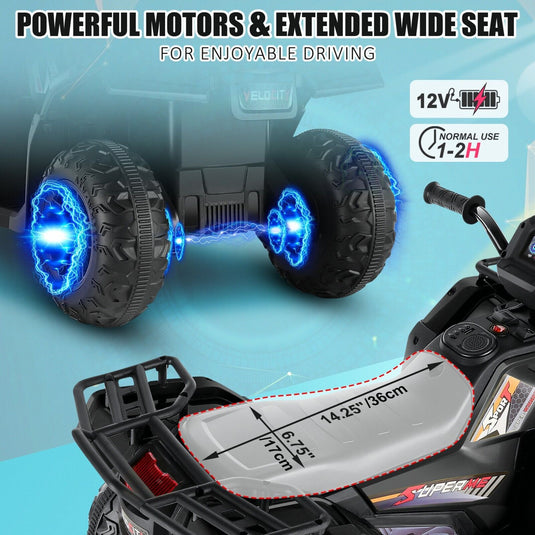 Electric ATV Ride-On Toy Car for Kids with USB/MP3, Suitable for Ages 3-6