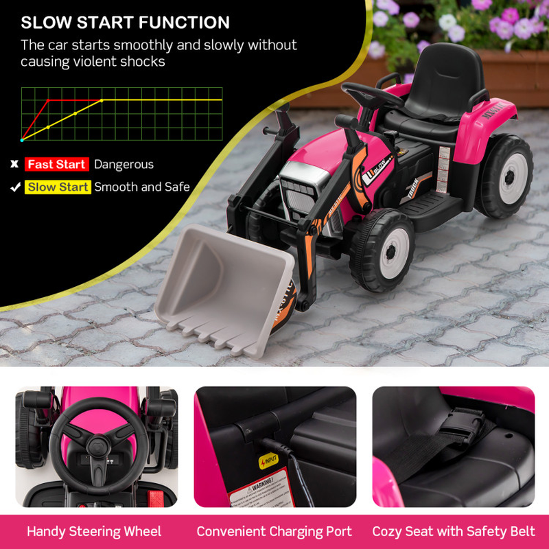 Load image into Gallery viewer, 12V Electric Ride-On Bulldozer for Kids - Perfect for Sand Playtime!
