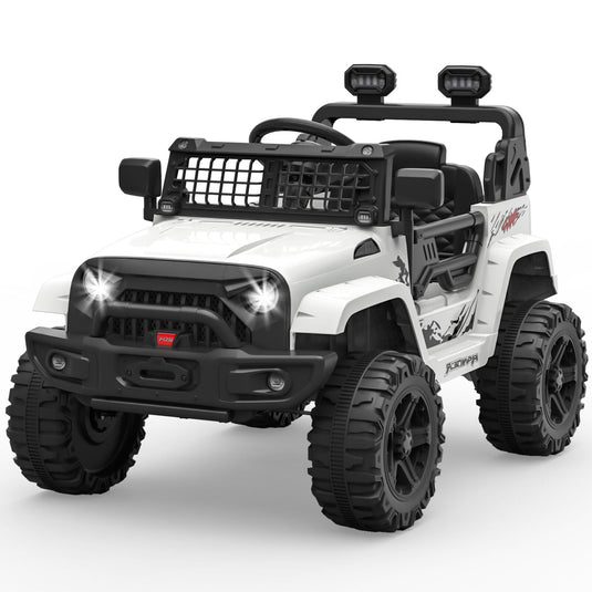 Rev Up the Fun: 12V Electric Truck for Kids with LED Lights and Spring Suspension