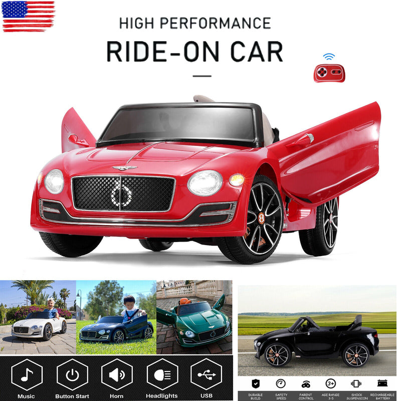 Load image into Gallery viewer, 12V Electric Ride-on Car for Kids with Remote Control - Bentley Style Design
