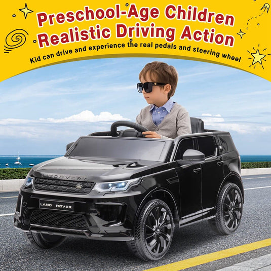12V Electric Ride-On Car for Kids with Remote Control - Black