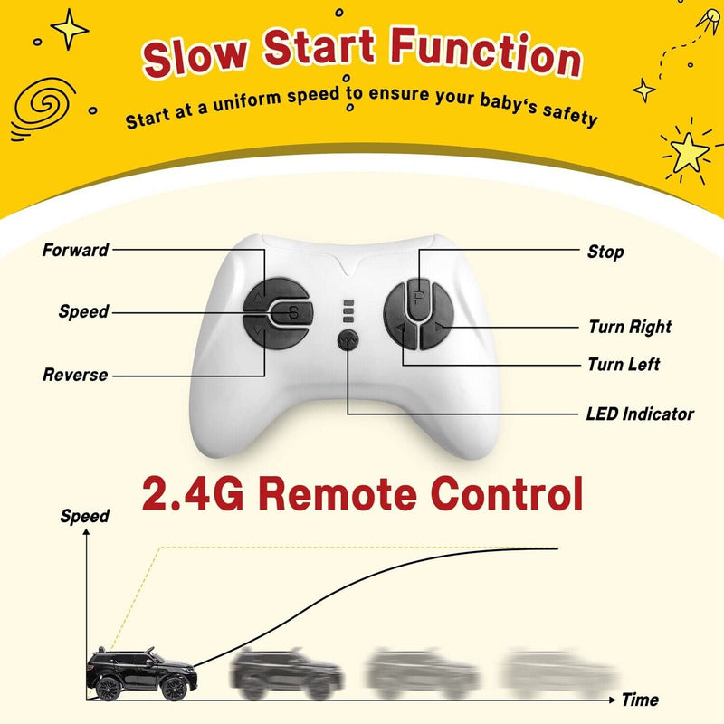 Load image into Gallery viewer, 12V Electric Ride-On Car for Kids with Remote Control - Black
