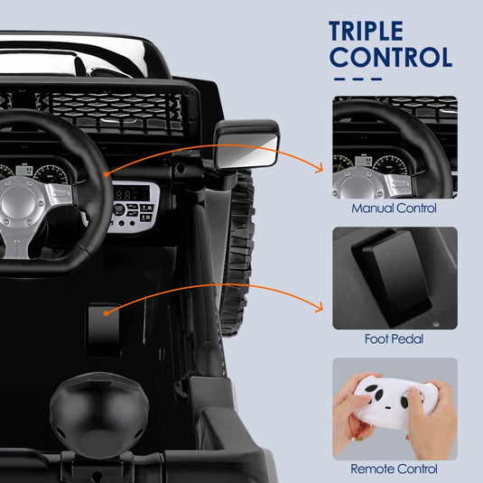 Electric Kids Ride On Car with Remote Control - 12V USA Edition