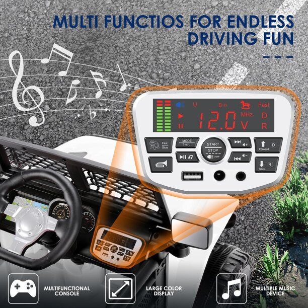 Load image into Gallery viewer, 12V Electric Ride-On Car for Kids with Remote Control, MP3 Player, and LED Lights - Perfect Gift Toy
