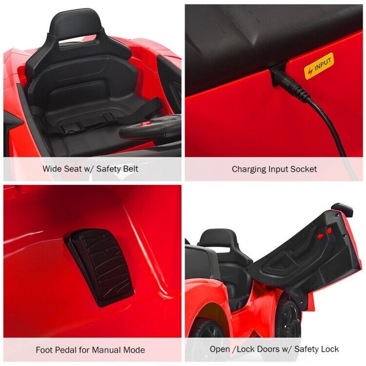 Load image into Gallery viewer, 12V Electric Ride-On Car for Toddlers with Remote Control and Lights
