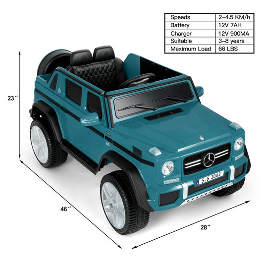12V Electric Ride On Car Truck for Kids with MP3, USB, LED Lights, and Remote Control