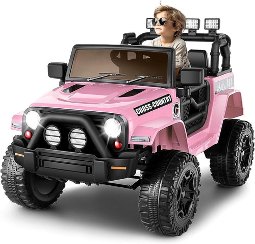 12V Electric Ride On Car Truck with Parent Remote Control, AUX & USB - 3 Speed Options