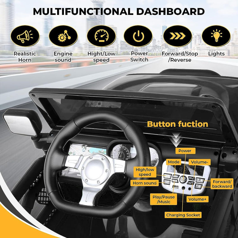 Load image into Gallery viewer, 12V Electric Ride On Car Truck with Parent Remote Control, AUX &amp; USB - 3 Speed Options
