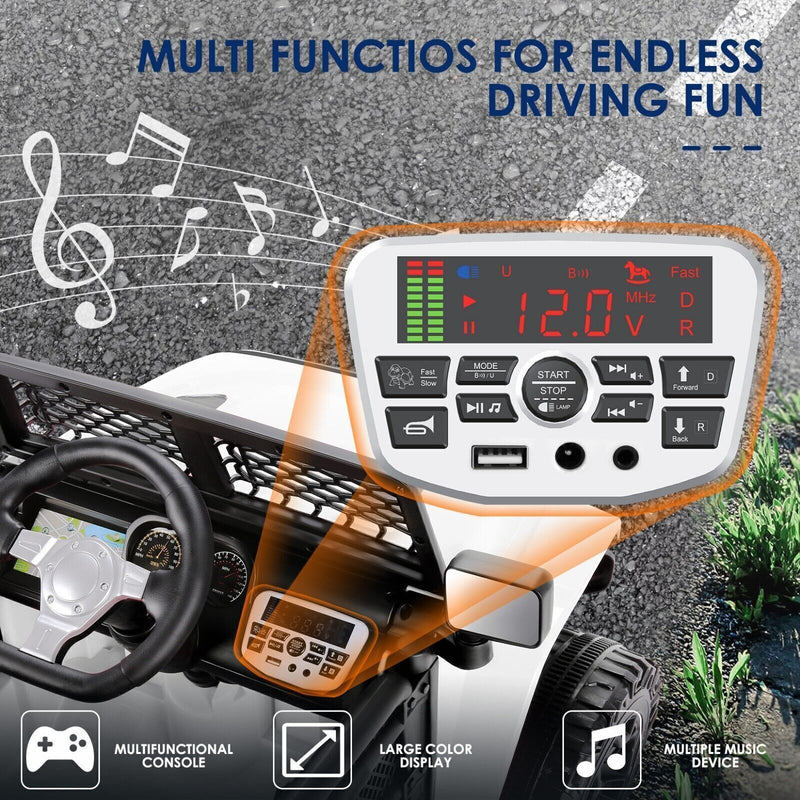 Load image into Gallery viewer, 12V Electric Ride-On Car Trucks for Kids with Remote Control, MP3 &amp; LED Lights
