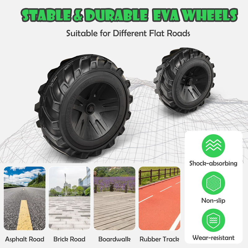 Load image into Gallery viewer, Yellow 12V Electric Ride-On Excavator Bulldozer Rubber Tires with Trailer for Kids - Remote Control Included
