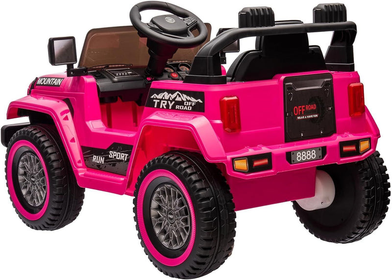 Load image into Gallery viewer, 12V Electric Ride On Jeep Toy Car for Kids with Remote Control, Music, and LED Lights - 3 Speed Options
