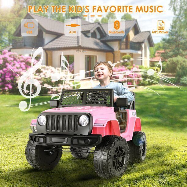Load image into Gallery viewer, 3-Speed Electric Kids Ride On Car with Remote Control, USB Port, and LED Lights
