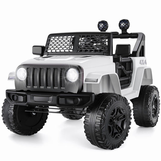 3-Speed Electric Kids Ride On Car with Remote Control, USB Port, and LED Lights