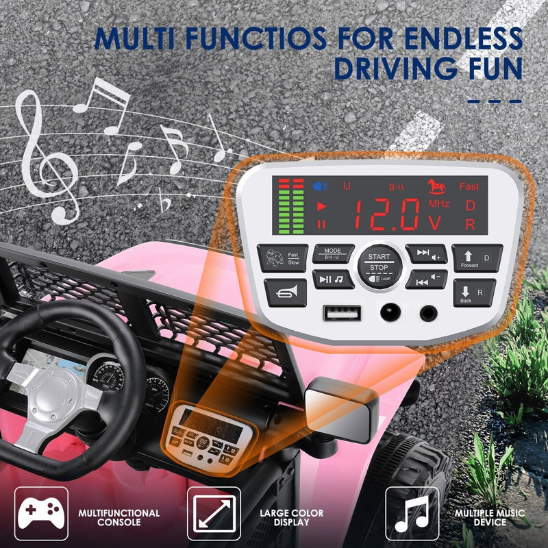 Load image into Gallery viewer, 3-Speed Electric Kids Ride On Car with Remote Control, USB Port, and LED Lights
