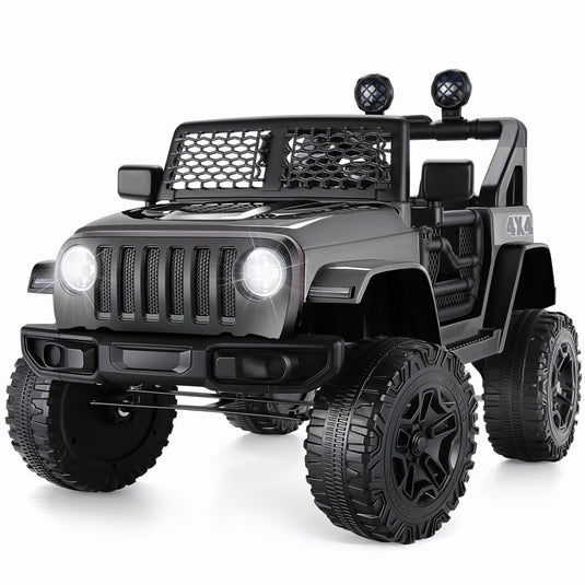 3-Speed Electric Kids Ride On Car with Remote Control, USB Port, and LED Lights