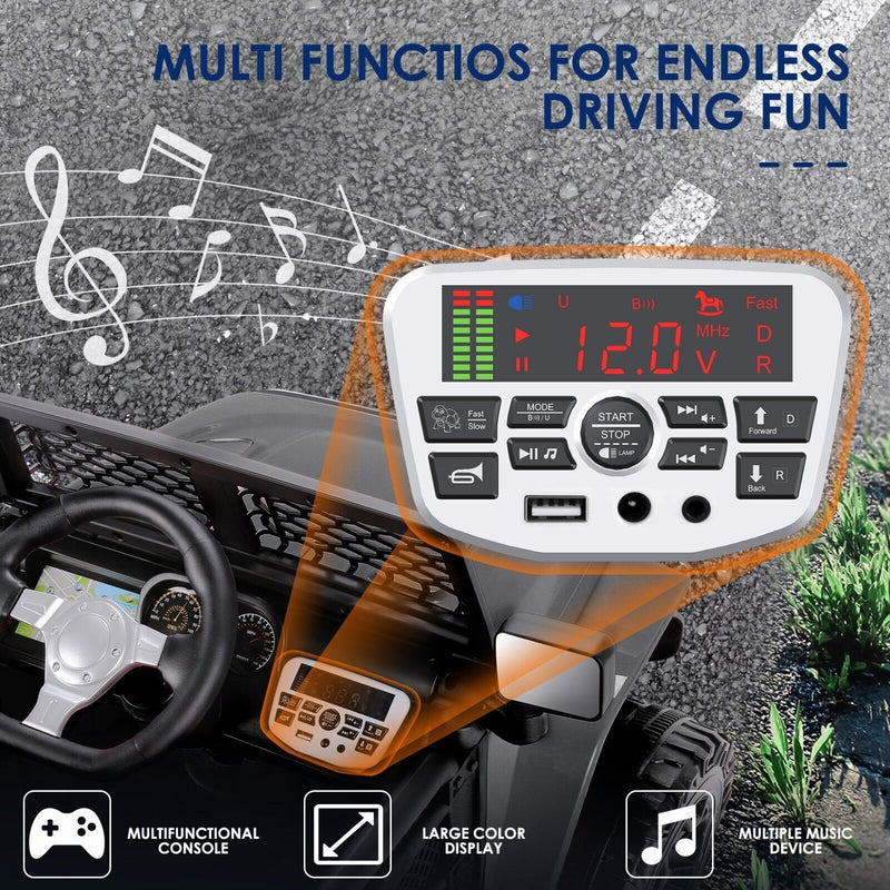 Load image into Gallery viewer, 3-Speed Electric Kids Ride On Car with Remote Control, USB Port, and LED Lights
