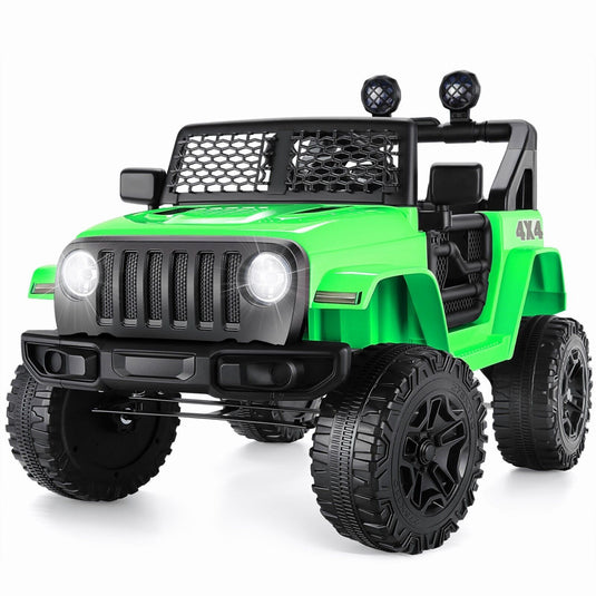 3-Speed Electric Kids Ride On Car with Remote Control, USB Port, and LED Lights
