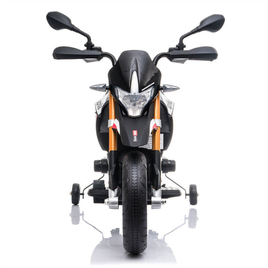 12V Electric Ride On Motorcycle for Kids with LED Music and Training Wheels