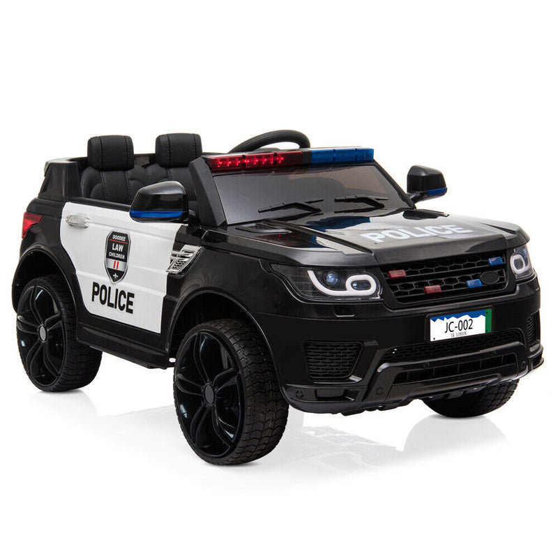 Load image into Gallery viewer, 12V Electric Ride On Police Car for Kids with Music, Lights, and Remote Control - Perfect Gift for Young Officers!
