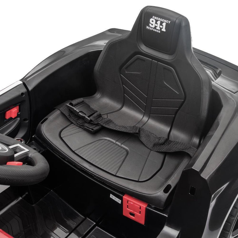 Load image into Gallery viewer, 12V Electric Ride On Police Car for Kids with Remote Control - Black
