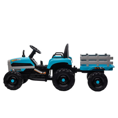 Load image into Gallery viewer, 12V Electric Ride On Toy Tractor with Trailer for Kids - Remote Controlled
