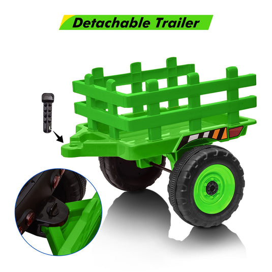 12V Electric Ride on Tractor for Kids with Remote Control - Battery Powered Vehicle
