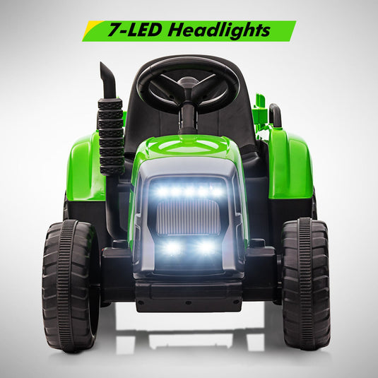 12V Electric Ride on Tractor for Kids with Remote Control - Battery Powered Vehicle