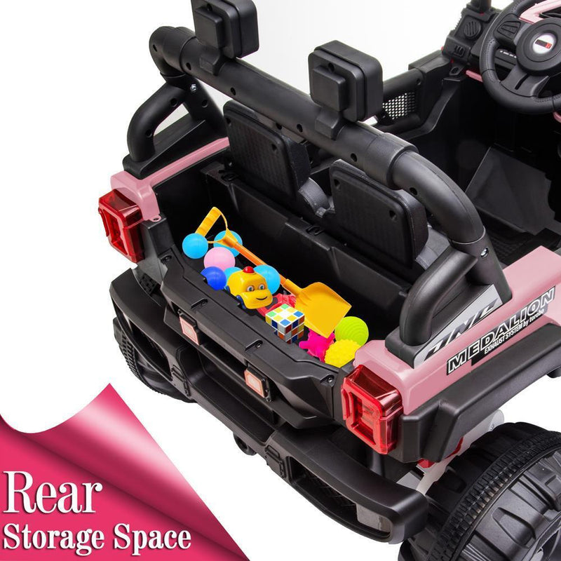 Load image into Gallery viewer, 12V Electric Ride-On Truck Car for Kids with RC Remote Control - Pink
