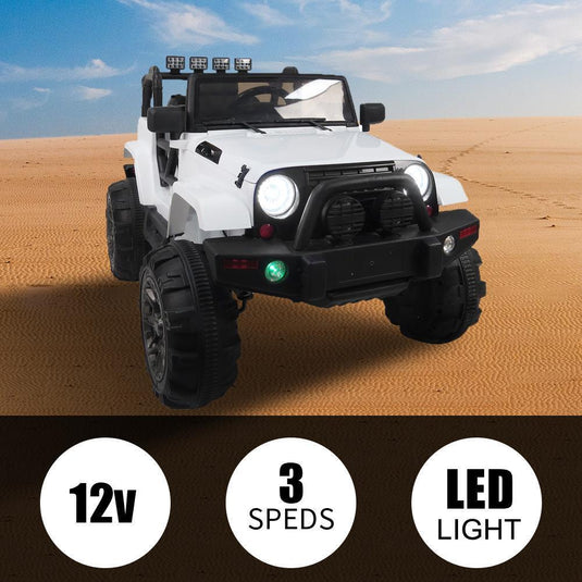 12V Electric Ride-On Truck for Kids with MP3, USB, and LED Lights - Available in 4 Colors!