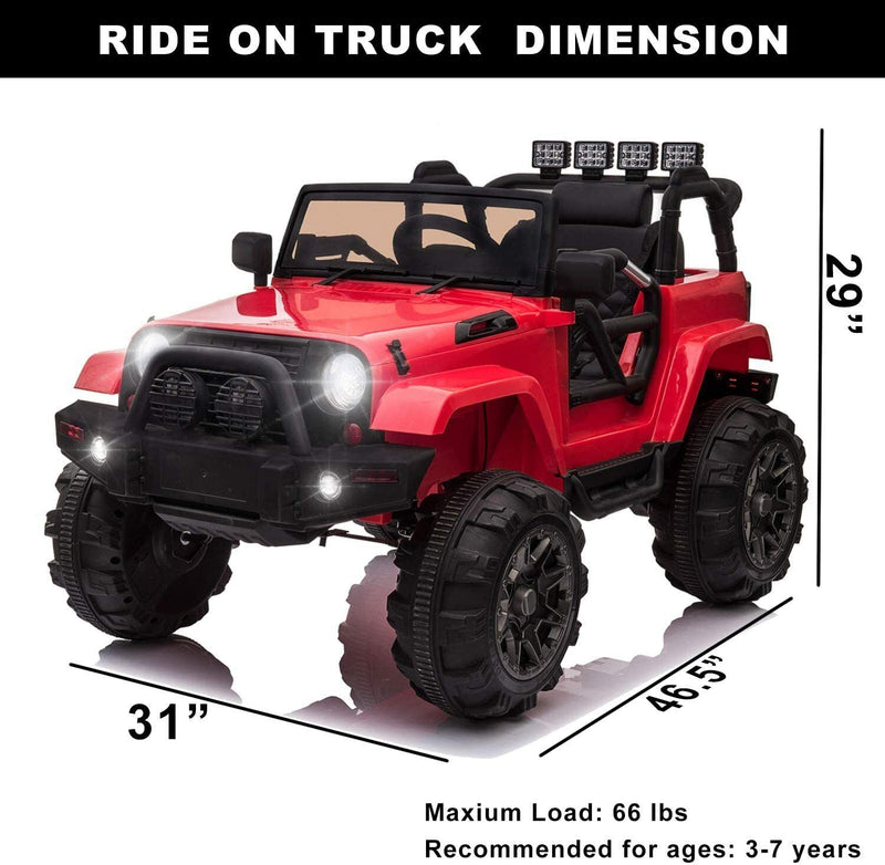 Load image into Gallery viewer, 12V Electric Ride-On Truck for Kids with Parental Remote Control
