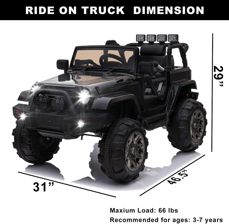 Load image into Gallery viewer, 12V Electric Ride-On Truck for Kids with Parental Remote Control

