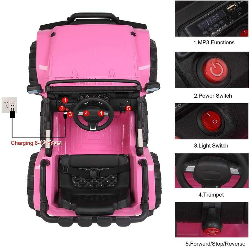 Load image into Gallery viewer, 12V Electric Ride-On Truck for Kids with Remote Control
