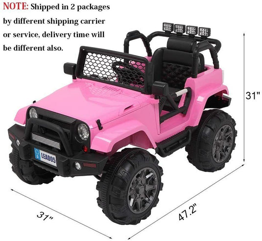 12V Electric Ride-On Truck for Kids with Remote Control