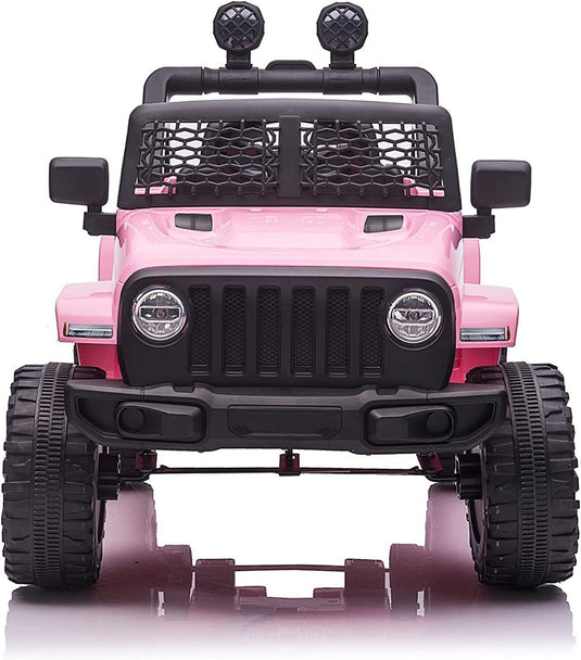 12V Electric Ride On Truck for Kids with Remote Control and LED Lights