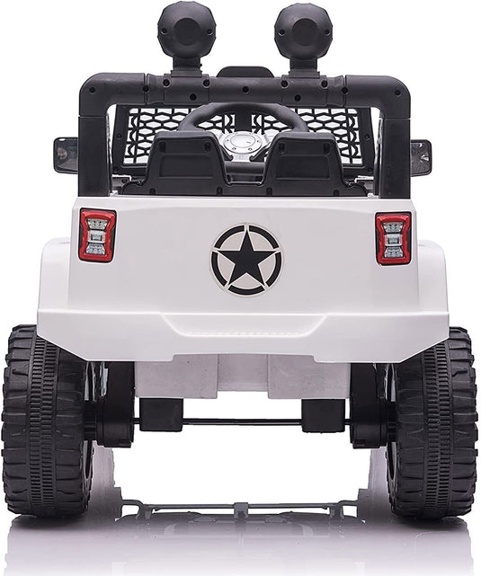 12V Electric Ride On Truck for Kids with Remote Control and LED Lights