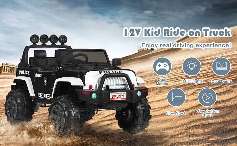 Load image into Gallery viewer, 12V Electric Ride-On Truck for Kids with Remote Control and Magnetic Double Doors
