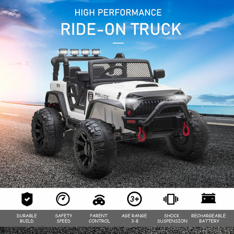 Load image into Gallery viewer, 12V Electric Ride On Truck for Kids with Remote Control and Spacious Seat

