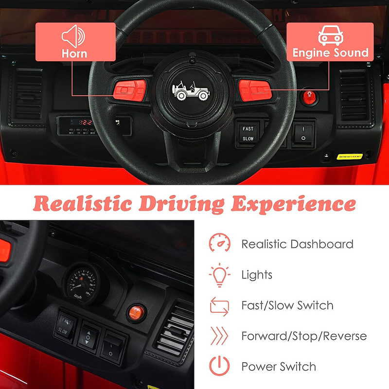 Load image into Gallery viewer, 12V Electric Ride-On Truck with Remote Control for Kids
