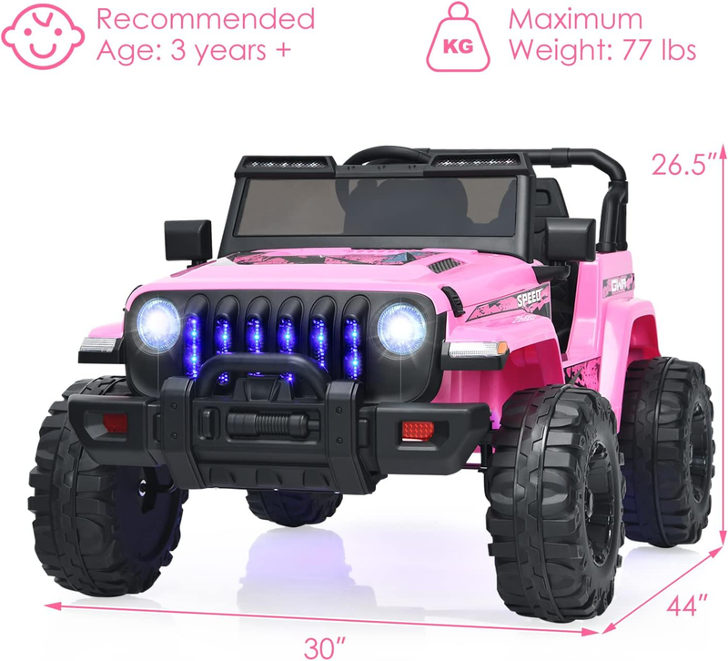 Load image into Gallery viewer, 12V Electric Ride-On Truck with Remote Control for Kids, Battery Powered Toy Vehicle
