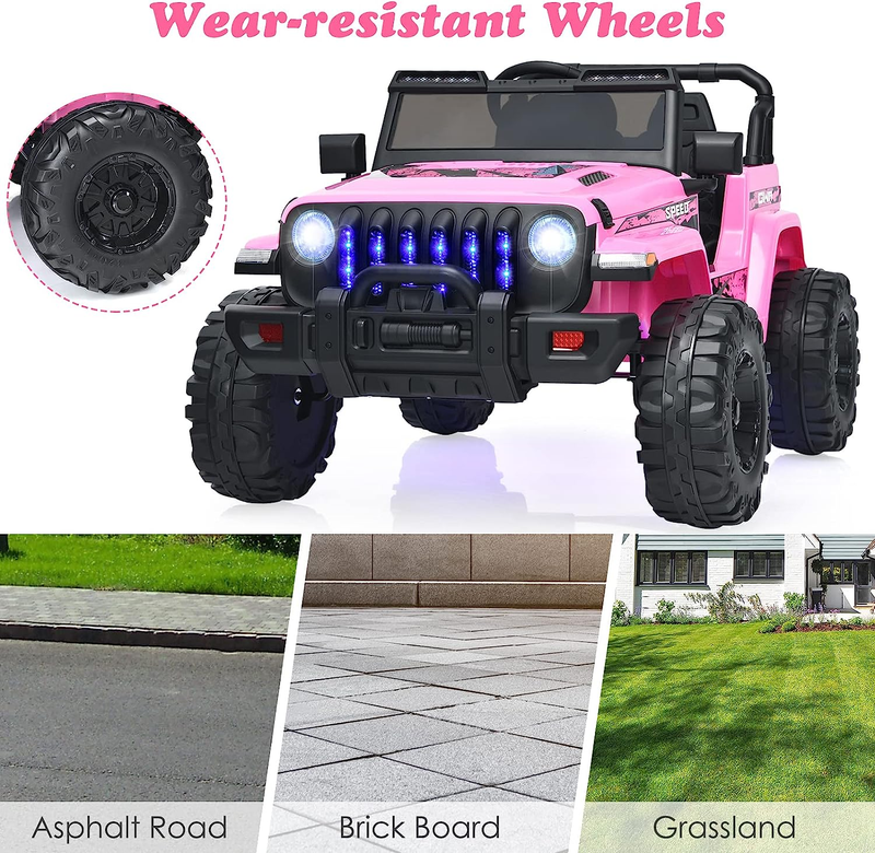 Load image into Gallery viewer, 12V Electric Ride-On Truck with Remote Control for Kids, Battery Powered Toy Vehicle
