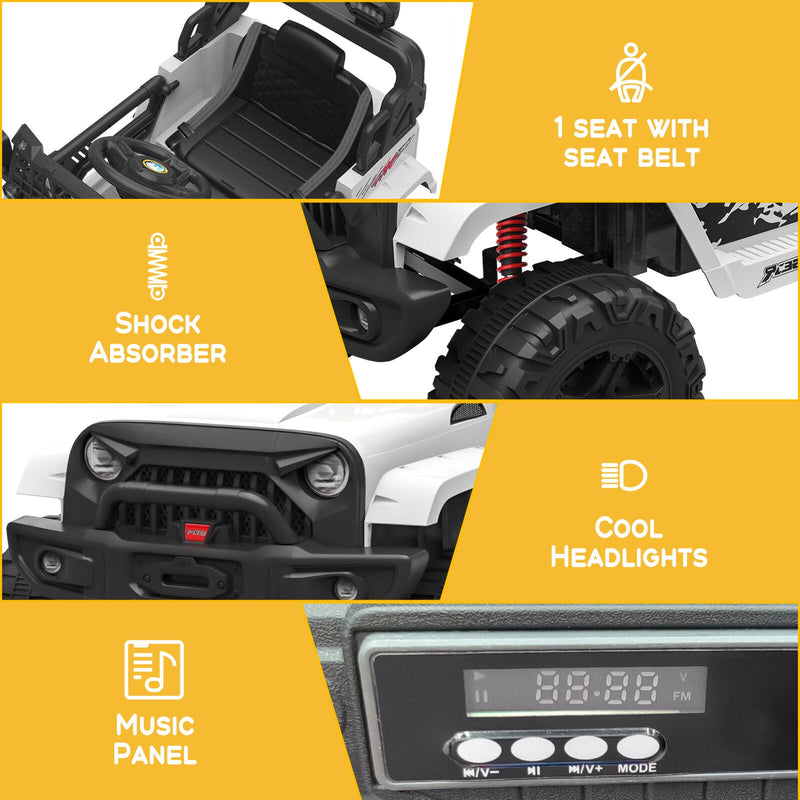 Load image into Gallery viewer, 12V Electric Ride Truck with Remote Control and LED Lights
