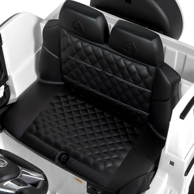 Load image into Gallery viewer, Electric Ride-On Car for Kids with Music, LED Lights, and Remote Control - 3 Speeds - White
