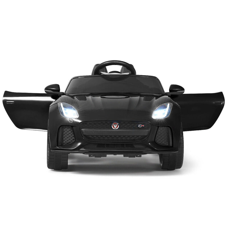 Load image into Gallery viewer, 12V Jaguar F-Type SVR Licensed Kids Ride On Car with MP3 Player and Lights in Black
