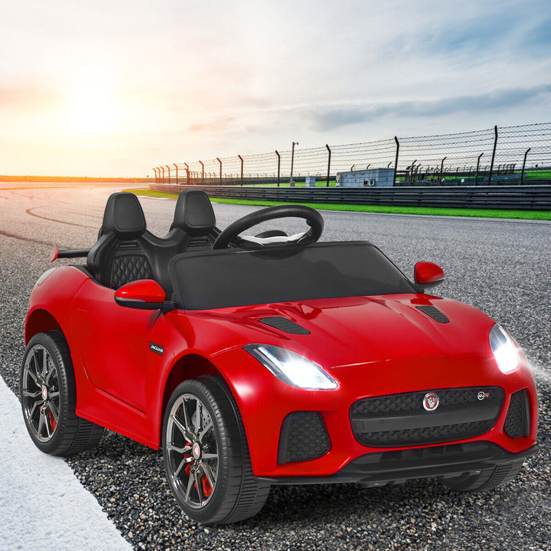 Load image into Gallery viewer, 12V Jaguar F-Type SVR Licensed Kids Ride On Car with MP3 Player and Lights in Red
