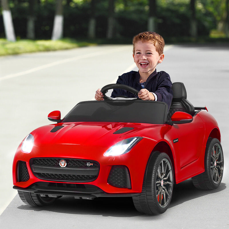 Load image into Gallery viewer, 12V Jaguar F-Type SVR Licensed Kids Ride On Car with MP3 Player and Lights in Red
