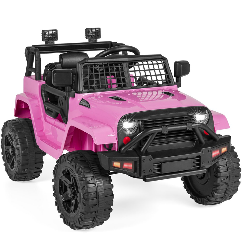 Load image into Gallery viewer, 12V Jeep Kids Ride-On Truck with Remote Control, Spring Suspension, and LED Lights
