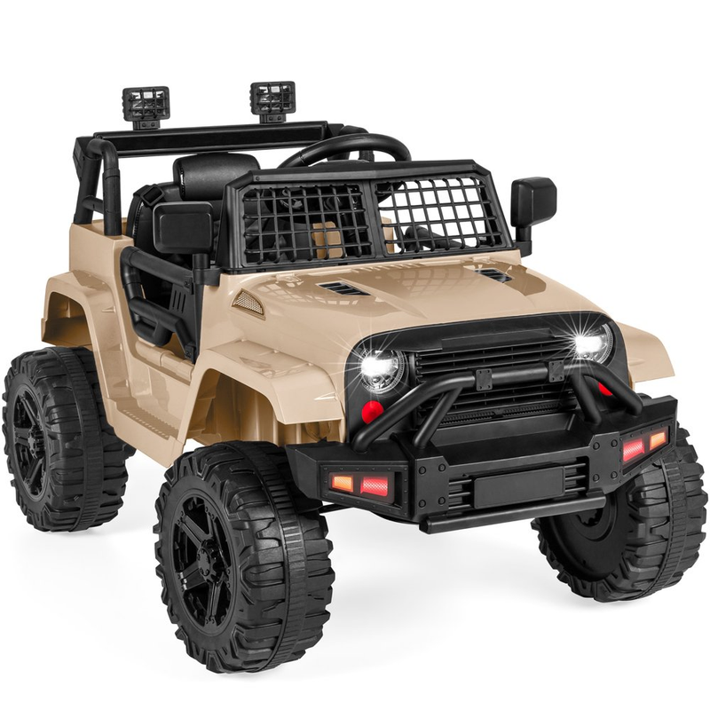 Load image into Gallery viewer, 12V Jeep Kids Ride-On Truck with Remote Control, Spring Suspension, and LED Lights
