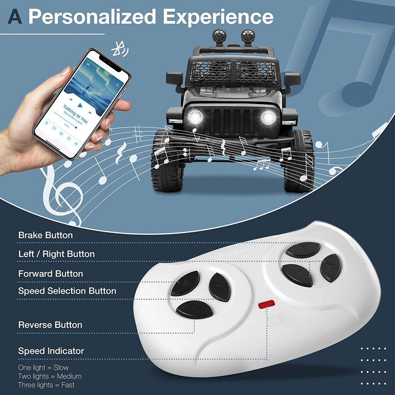 Load image into Gallery viewer, Electric Kids Ride On Car with 12V 7Ah Battery and 2 Seater Jeep Design
